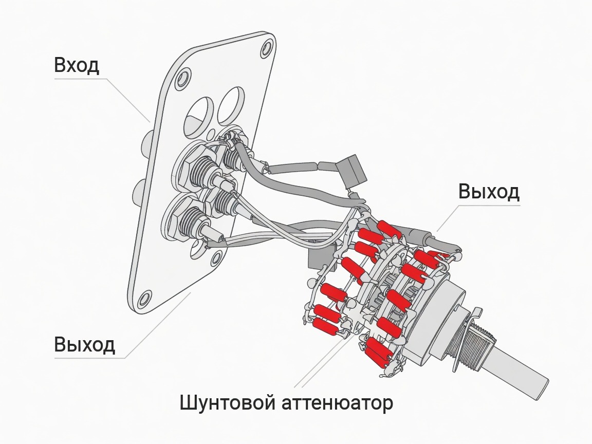 Шунтовой аттенюатор на резисторах Vishay bulk foil